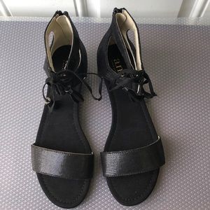 A.N.A black womens casual sandals size 7 1/2
